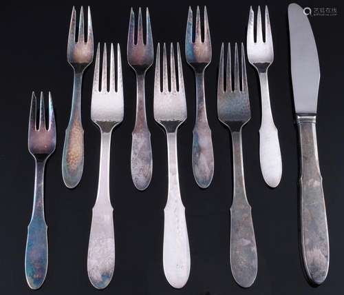 Georg Jensen Mermaid 9-teiliges Besteck, 9-piece cutlery,