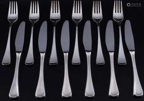 Robbe & Berking Scandia 925 sterling silver 6 menu forks...