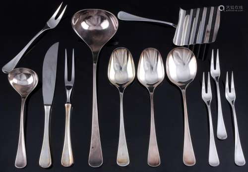 Robbe & Berking Scandia 925 sterling silver 12-piece ser...