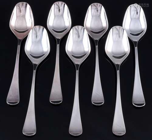 Robbe & Berking Scandia 925 sterling silver 7 menu spoon...