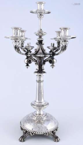 Wilkens large 800 silver candlestick 19th century, 800 Silbe...