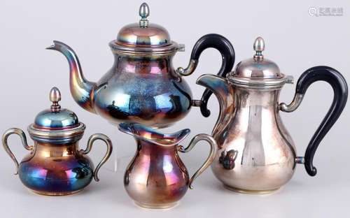 Italy 800 silver coffee and tea set, Silber Kaffee- und Tees...