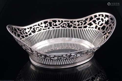 835 silver fruit bowl art nouveau, Silber Jugendstil Obstsch...