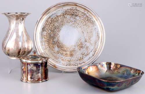 800-830 silver 4-piece lot, Italy / Germany, Silber Konvolut...