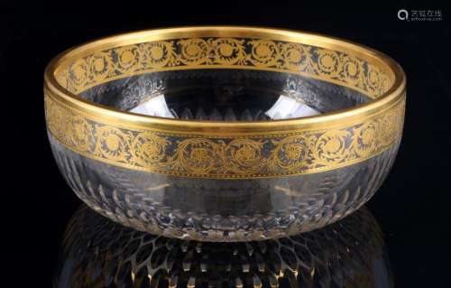 St. Louis Thistle Gold large splendor bowl, große Prunkschal...