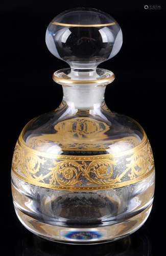 St. Louis Thistle Gold little carafe / flacon, kleine Karaff...