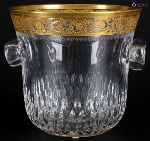 St. Louis Thistle Gold champagne ice bucket, Eisbehälter / S...