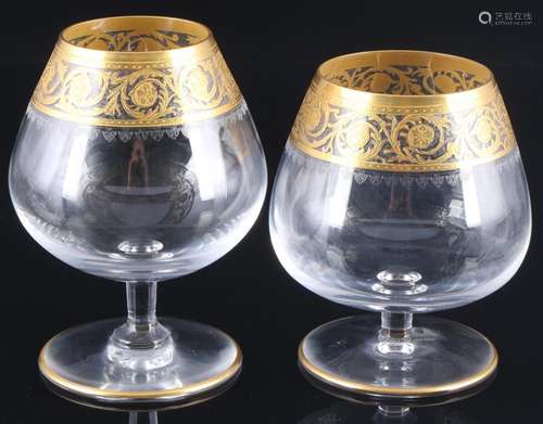 St. Louis Thistle Gold 2 brandy snifter, Cognacschwenker,