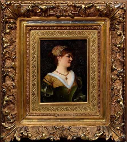 Stifter, Moritz (1857-1905) "Venetian noblewoman",...