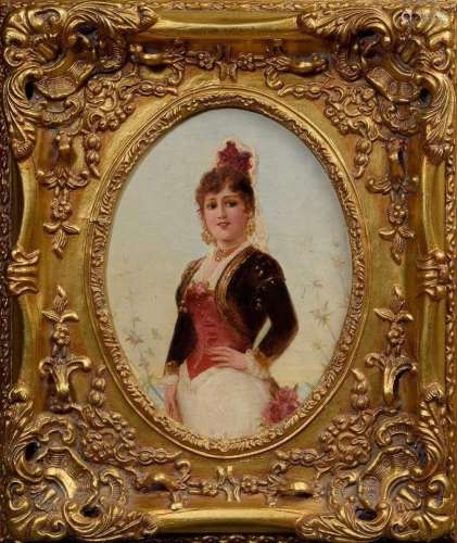 Unknown artist c. 1880/1890 "Beautiful Spanish Woman&qu...