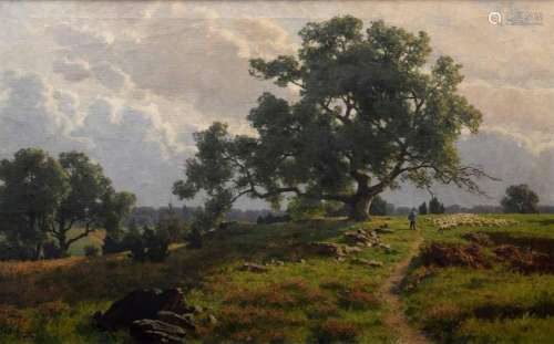 Ravenstein, Paul von (1854-1938) "Oaks in the heathland...