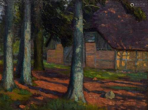 Illies, Arthur (1870-1952) "House between trees", ...