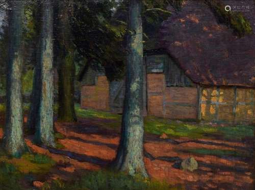 Illies, Arthur (1870-1952) "House between trees", ...