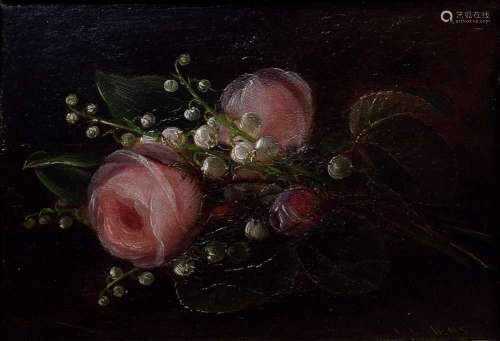 Jensen, Johan Laurentz (1800-1856) "Roses and Lily of t...