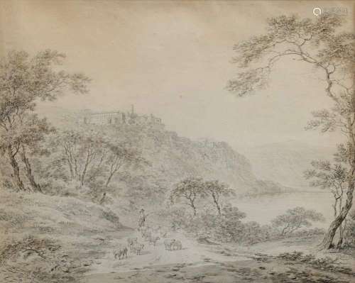Dupré, Daniel (1752-1817) "Shepherd with Flock at Lake ...