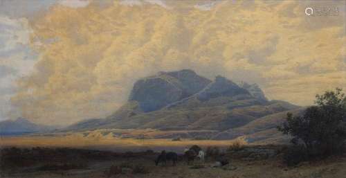 Spangenberg, Louis (1824-1893) "Mountain on Crete"...