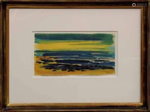 Sprotte, Siegward (1913-2004) "Sunset at the sea" ...