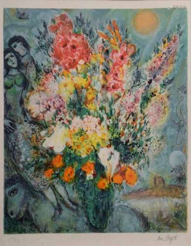 Chagall, Marc (1887-1985) "Bouquet de Fleurs" 1983...