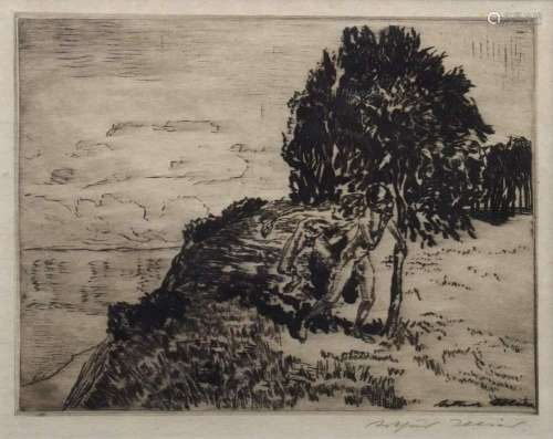 Illies, Arthur (1870-1952) "Paradise" 1914, etchin...