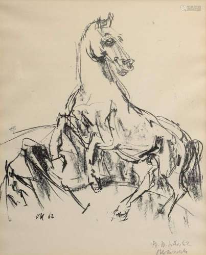 Kokoschka, Oskar (1886-1980) "Rising horse" 1962, ...