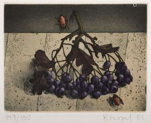 Kressel, Dieter (1925-2015) "Elderberries" 1981, c...