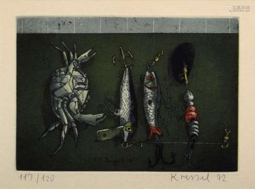 Kressel, Dieter (1925-2015) "Crab and spoon lure" ...