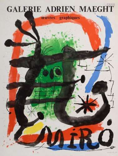 Miró, Joan (1893-1983) "Galerie Adrien Maeght - graphic...
