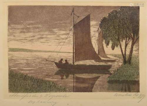 Rogge, Cornelius Johannes (1874-1936) "Evening Peace at...