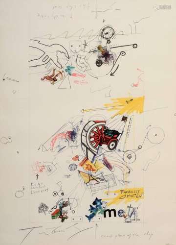 Tinguely, Jean (1925-1991) "Meta", color serigraph...