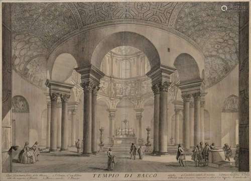 Piranesi, Giovanni Battista (1720-1778) "Tempio di Bacc...