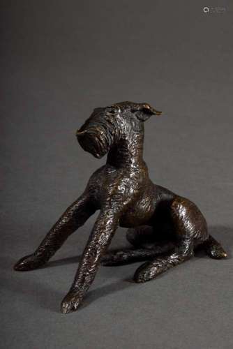 Sintenis, Renée (1888-1965) "Young sitting terrier"...