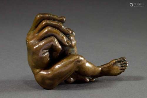 Schwarze, Michael (*1939) "hand and feet" (squatti...