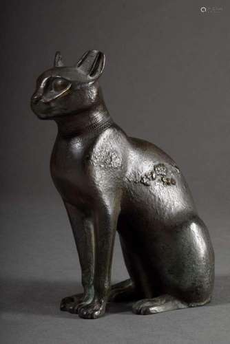 Museum copy "Egyptian cat goddess Bastet", bronze ...