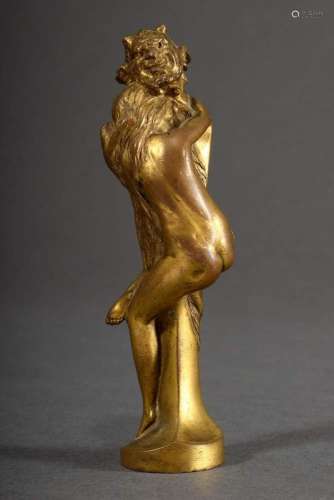 Erotic Art Nouveau Petschaft "Die Umarmung" (Nymph...