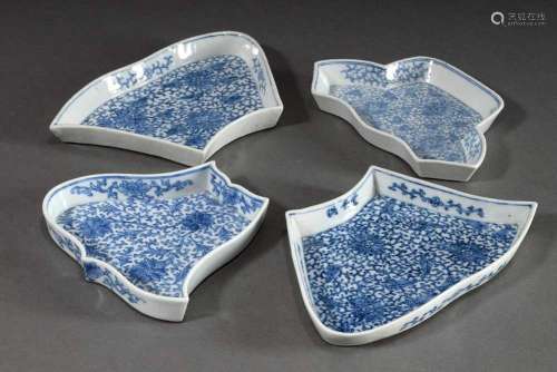 4 assorted Chinese porcelain "sweatmeat" cabaret b...