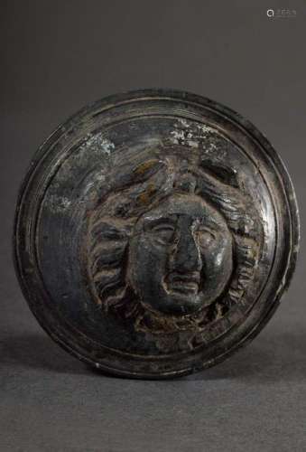 Roman phalera "Gorgoneion with head wings and flowing h...