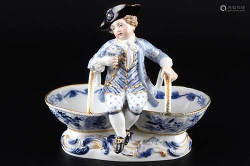 Meissen Onion Pattern figural spice bowl 1st choice, Figuren...