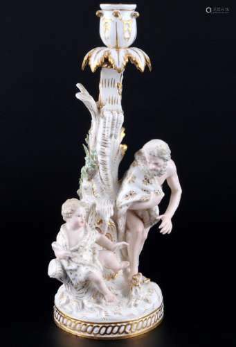 Meissen The Four Seasons candlestick 1st choice, Die Vier Ja...