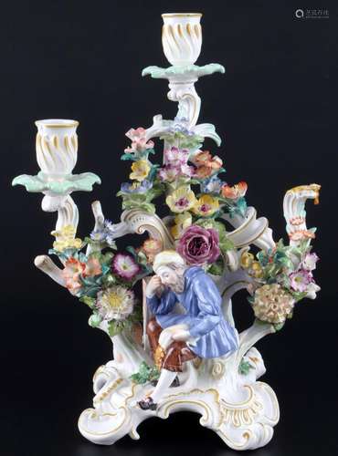 Meissen figural chandelier Paracelsus 1st choice, Figurenleu...