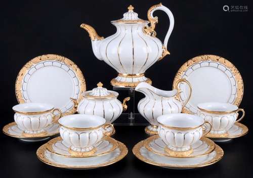 Meissen X-Form tea service for 4 persons 1st choice, Teeserv...