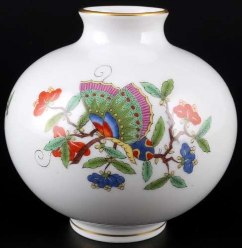 Meissen chinese Butterfly bellied vase 1st choice, Bauchvase...