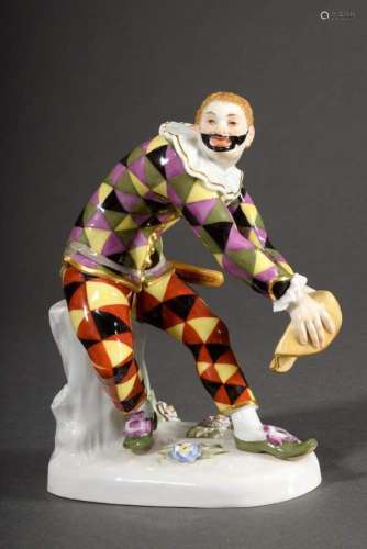 Meissen figure "Greeting Harlequin" from the serie...