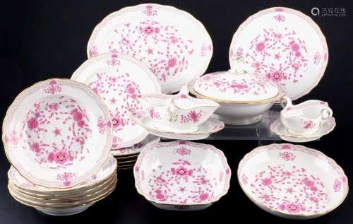 Meissen Indian Purple Rich dinner service 1st choice, Speise...