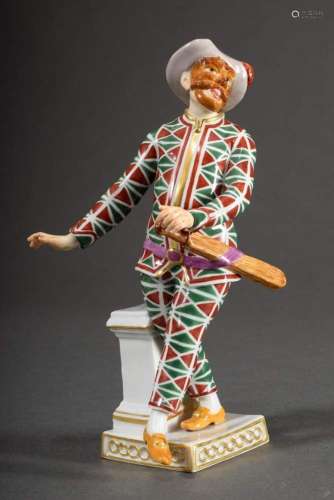 Meissen figure "Arlecchino with mask" from the ser...