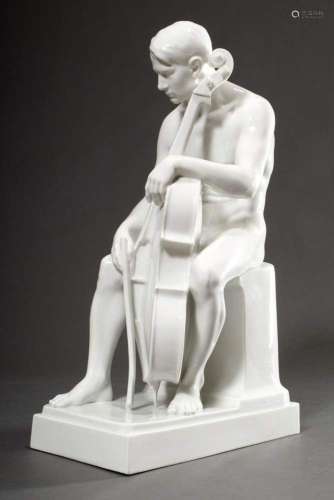 Large Rosenthal white porcelain figurine "Träumerei&quo...