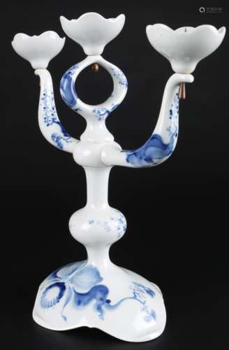 Meissen orchid on a branch candlestick, Orchidee auf Ast Ker...