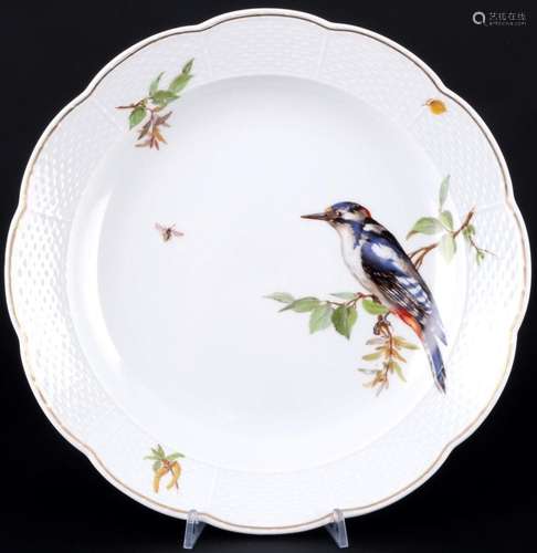 Meissen Bird with Insect large splendor bowl, große Prunksch...