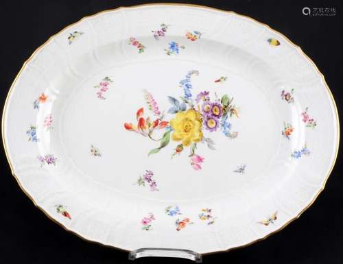 Meissen Neubrandenstein Flower Bouquet with Insects large sp...