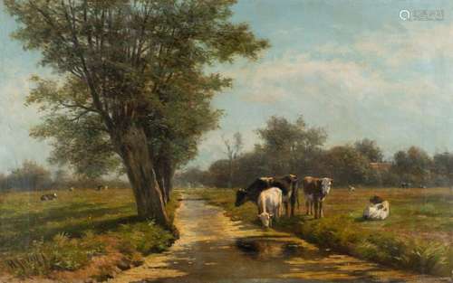 HENDRIK SAVRIJ HENDRIK SAVRIJ SOMMERLANDSCHAFT MIT GRASENDEN...