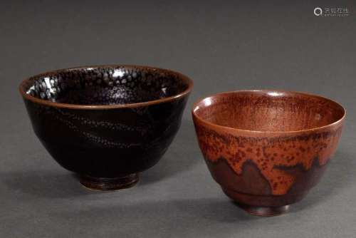 2 Various Kerstan, Horst (1941-2005) studio pottery chawans ...